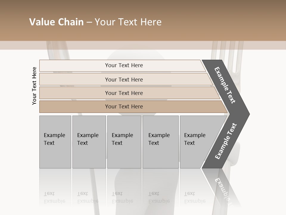A Person Holding A Fork And A Knife PowerPoint Template