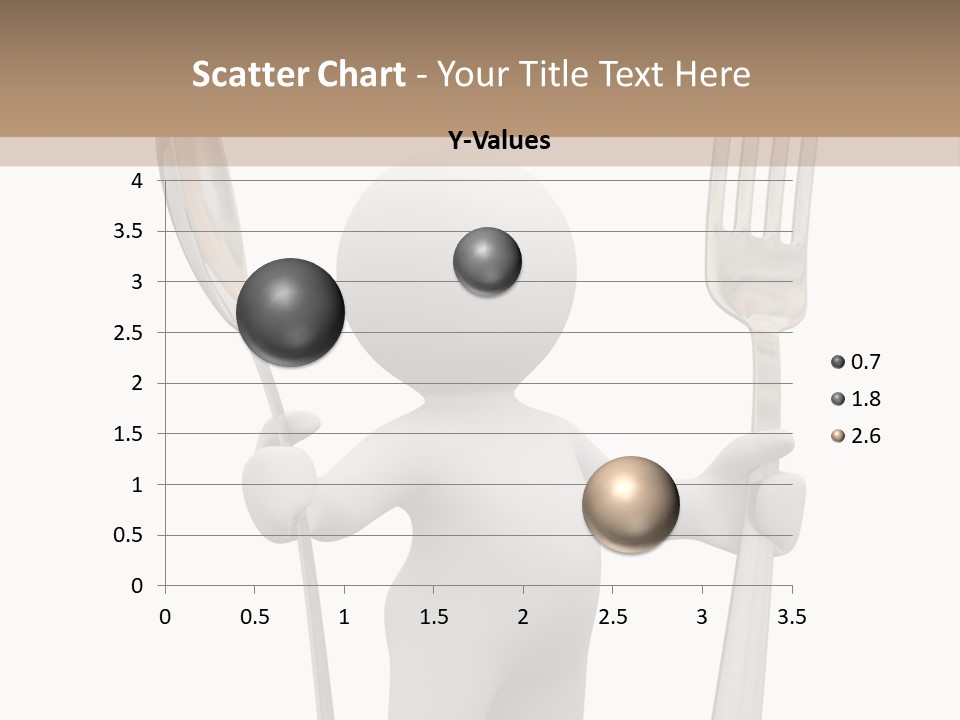 A Person Holding A Fork And A Knife PowerPoint Template