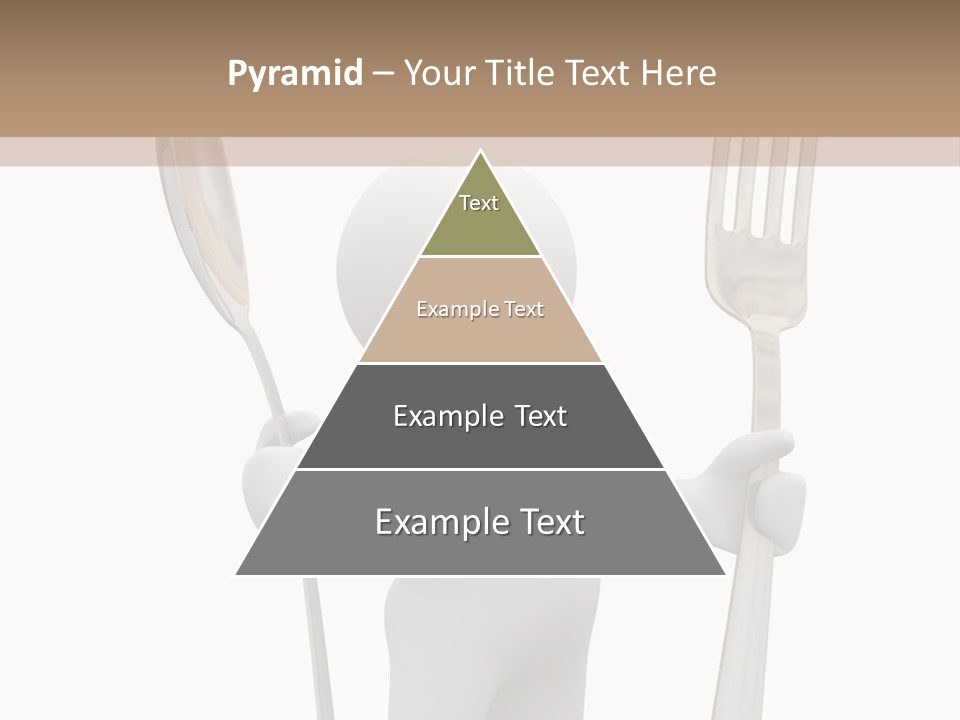 A Person Holding A Fork And A Knife PowerPoint Template