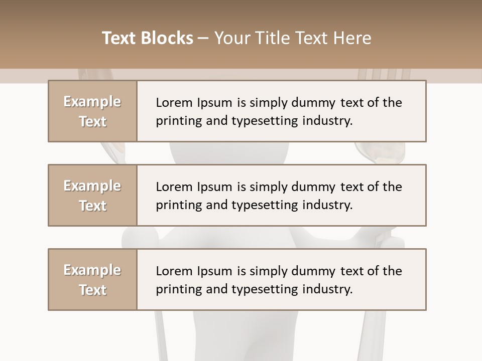 A Person Holding A Fork And A Knife PowerPoint Template