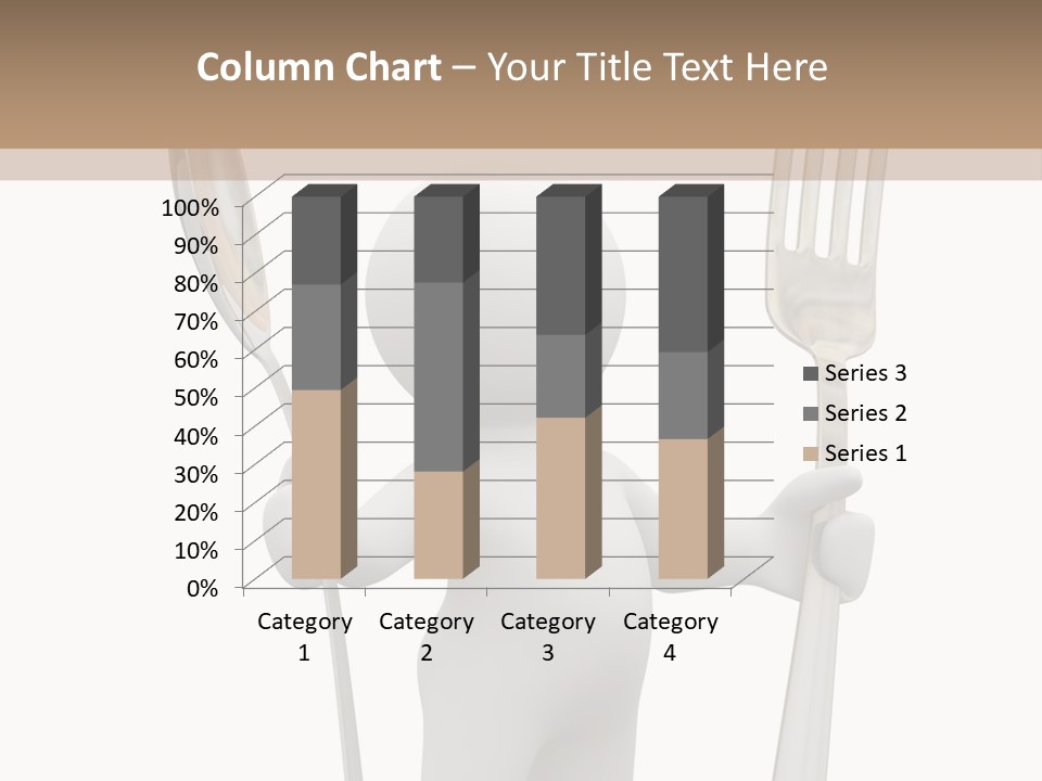 A Person Holding A Fork And A Knife PowerPoint Template