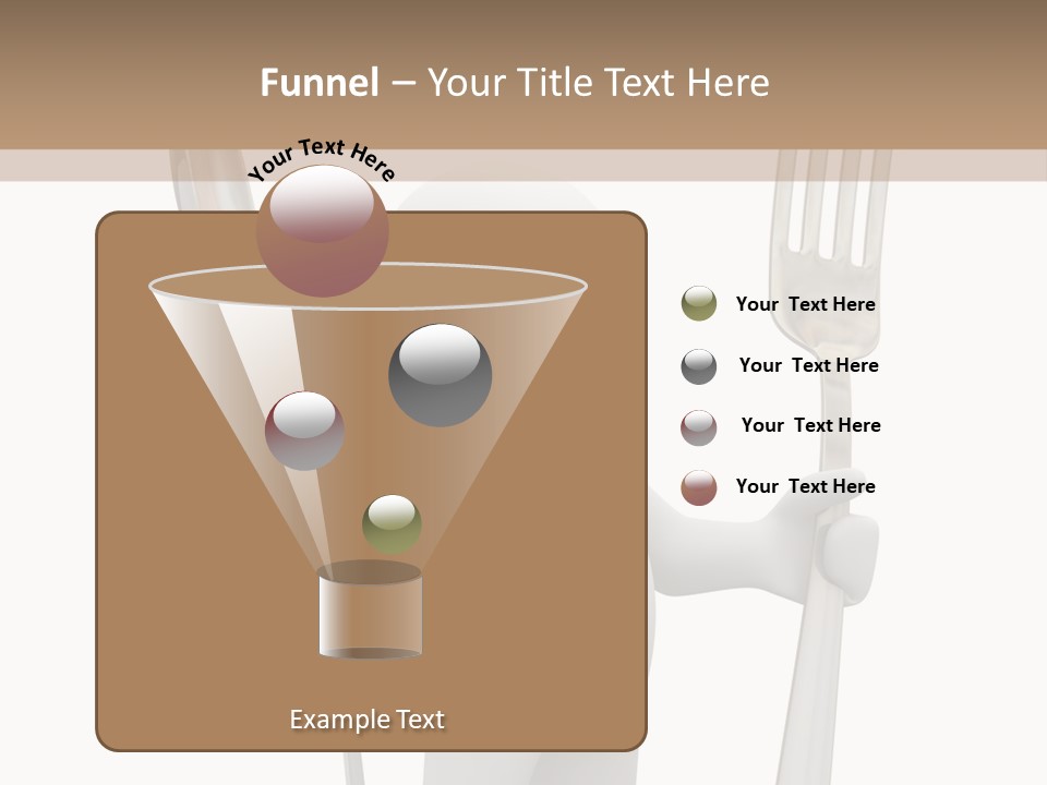 A Person Holding A Fork And A Knife PowerPoint Template