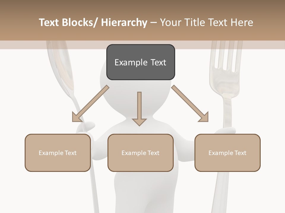 A Person Holding A Fork And A Knife PowerPoint Template