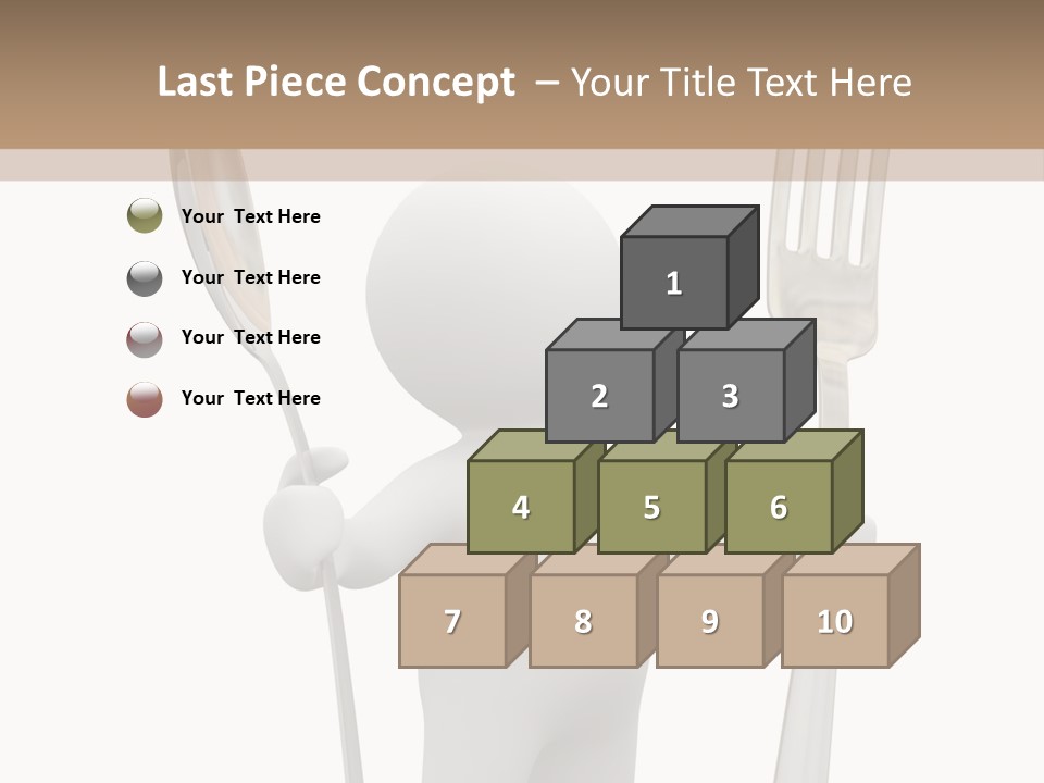 A Person Holding A Fork And A Knife PowerPoint Template