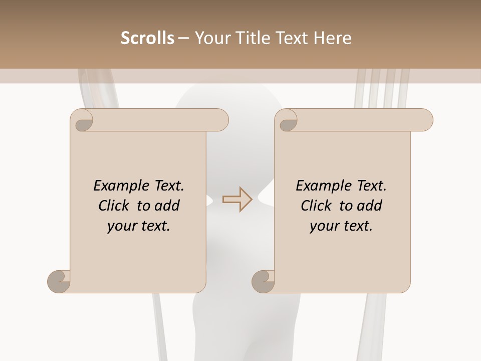 A Person Holding A Fork And A Knife PowerPoint Template
