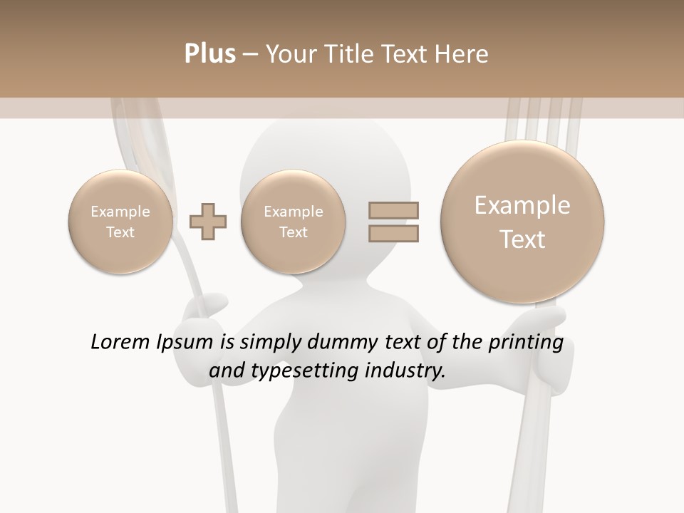 A Person Holding A Fork And A Knife PowerPoint Template