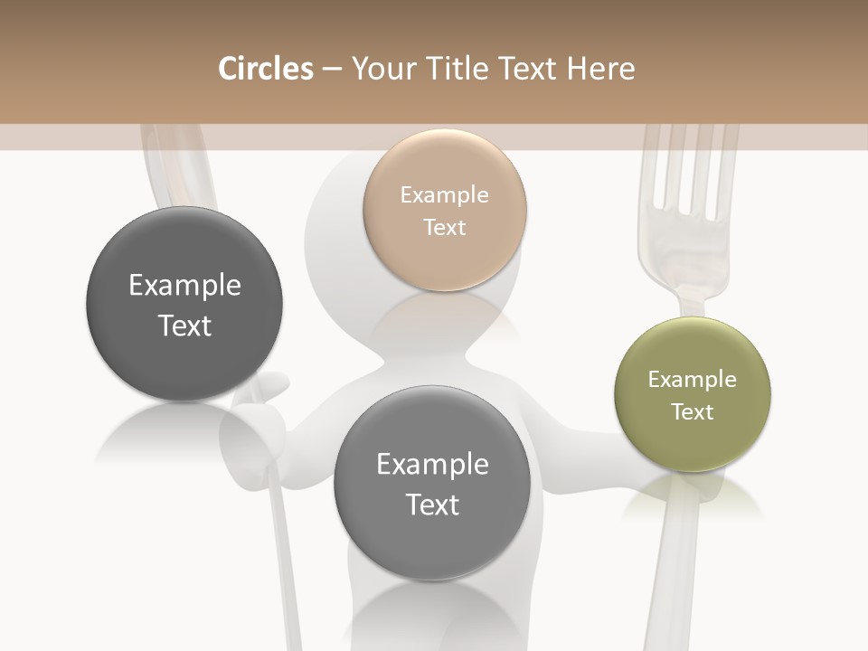 A Person Holding A Fork And A Knife PowerPoint Template