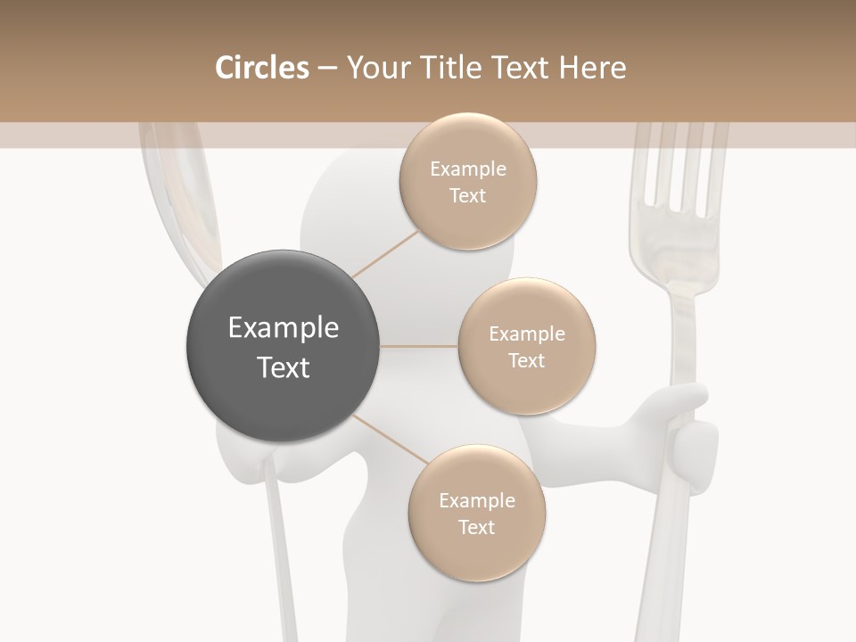 A Person Holding A Fork And A Knife PowerPoint Template