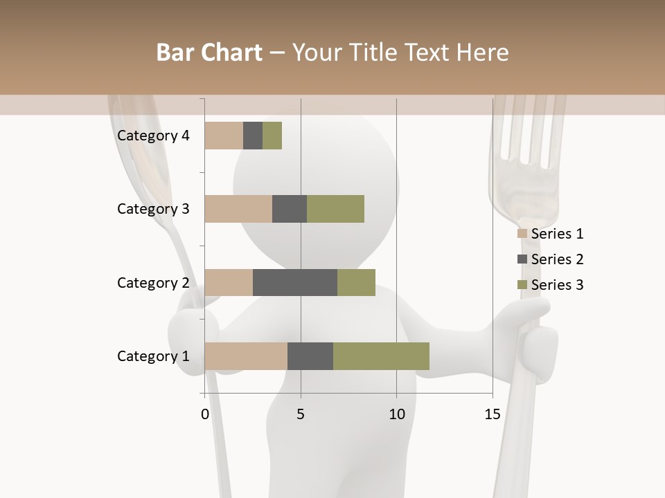 A Person Holding A Fork And A Knife PowerPoint Template