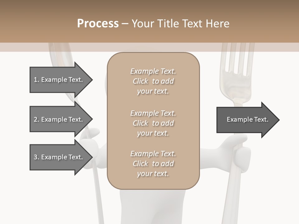A Person Holding A Fork And A Knife PowerPoint Template