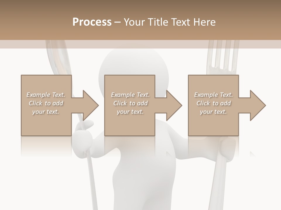 A Person Holding A Fork And A Knife PowerPoint Template