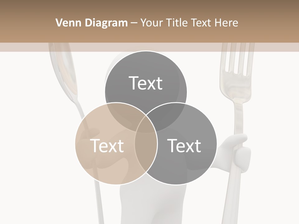 A Person Holding A Fork And A Knife PowerPoint Template