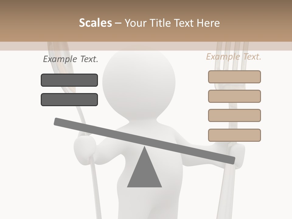 A Person Holding A Fork And A Knife PowerPoint Template