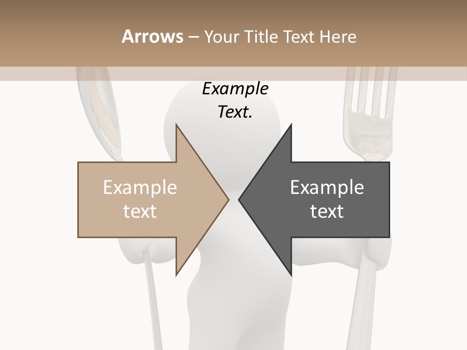 A Person Holding A Fork And A Knife PowerPoint Template