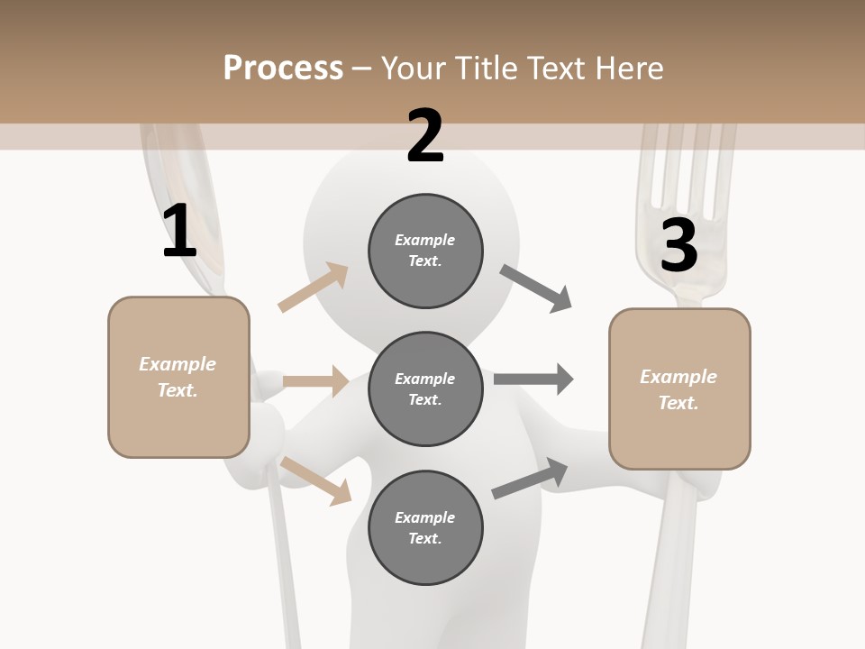 A Person Holding A Fork And A Knife PowerPoint Template