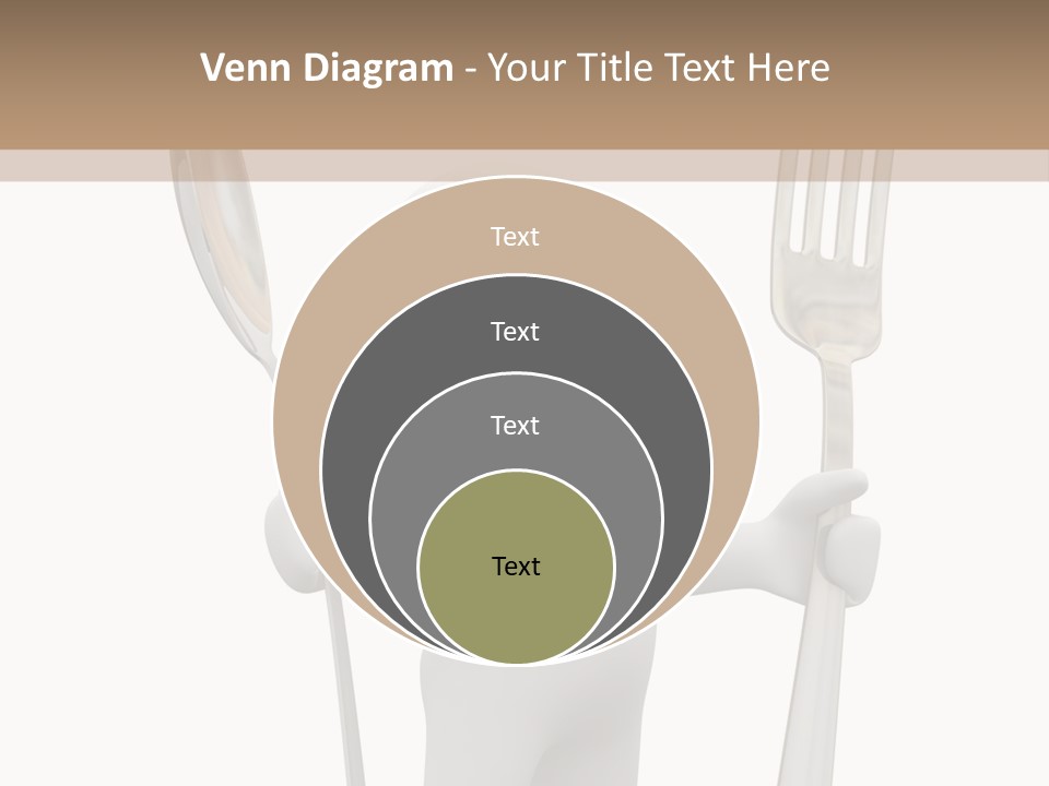 A Person Holding A Fork And A Knife PowerPoint Template