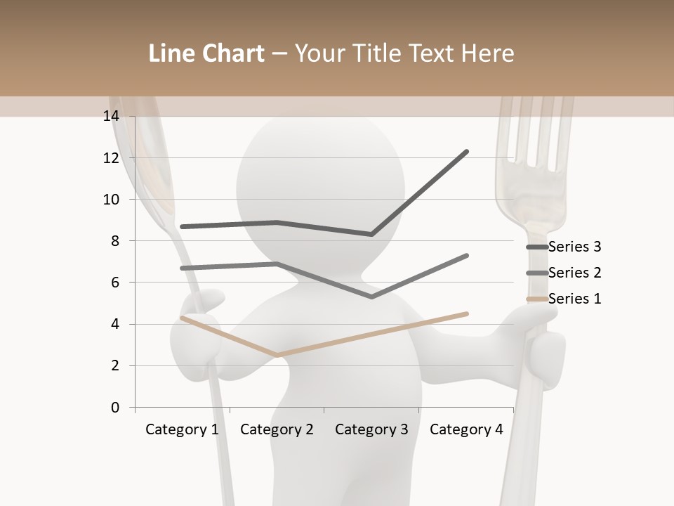 A Person Holding A Fork And A Knife PowerPoint Template