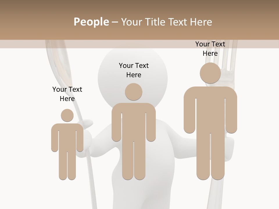 A Person Holding A Fork And A Knife PowerPoint Template
