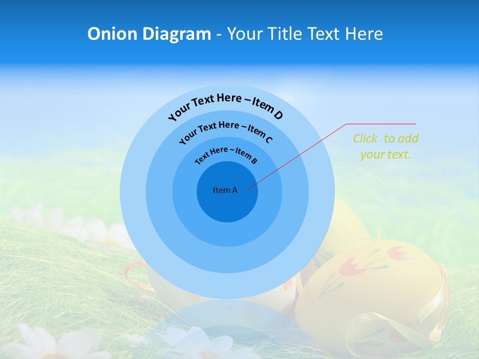 A Group Of Easter Eggs Sitting On Top Of A Green Field PowerPoint Template