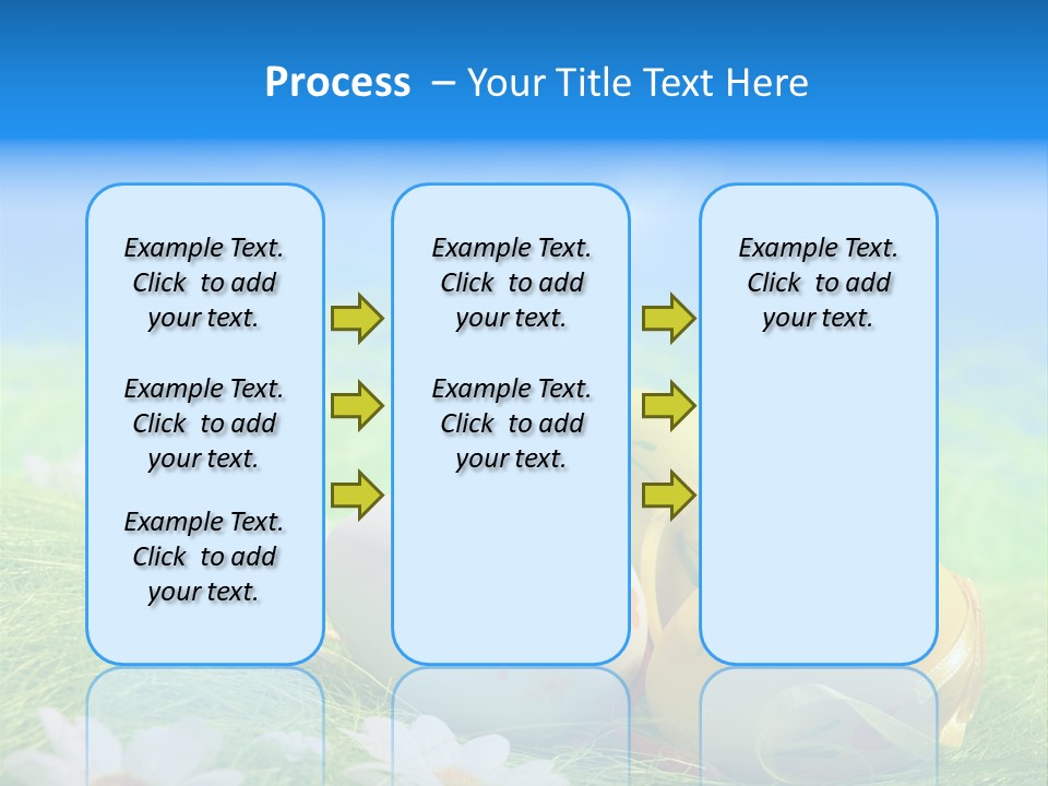 A Group Of Easter Eggs Sitting On Top Of A Green Field PowerPoint Template