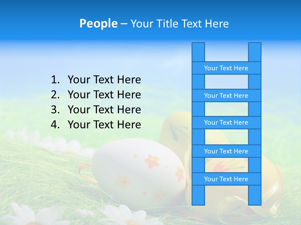 A Group Of Easter Eggs Sitting On Top Of A Green Field PowerPoint Template