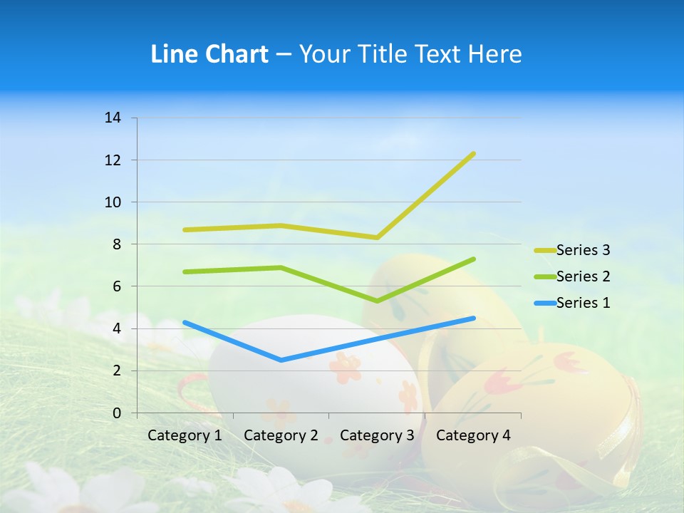 A Group Of Easter Eggs Sitting On Top Of A Green Field PowerPoint Template