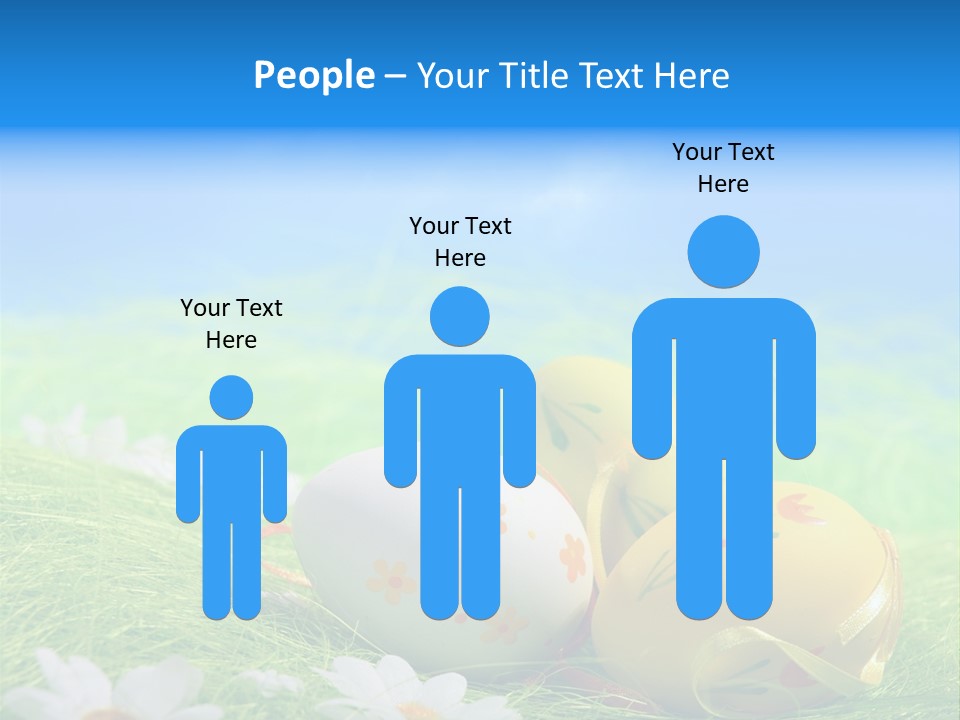 A Group Of Easter Eggs Sitting On Top Of A Green Field PowerPoint Template