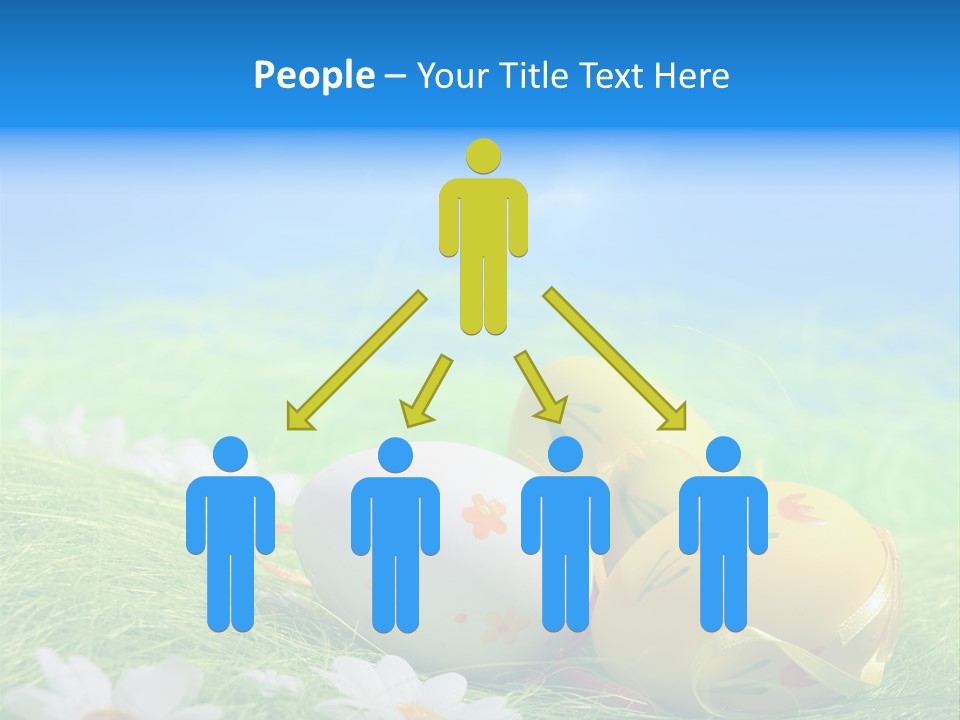 A Group Of Easter Eggs Sitting On Top Of A Green Field PowerPoint Template