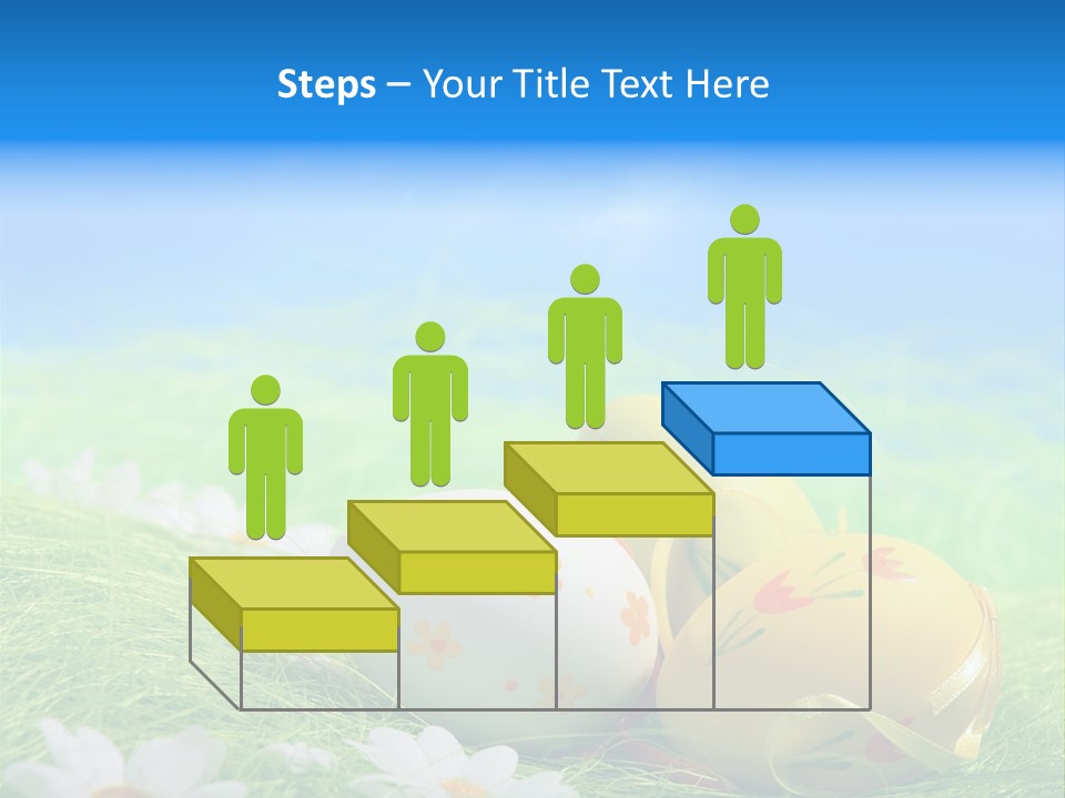 A Group Of Easter Eggs Sitting On Top Of A Green Field PowerPoint Template