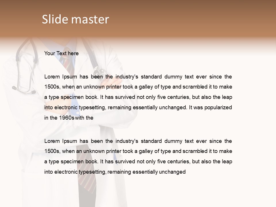 Portrait Care Man PowerPoint Template