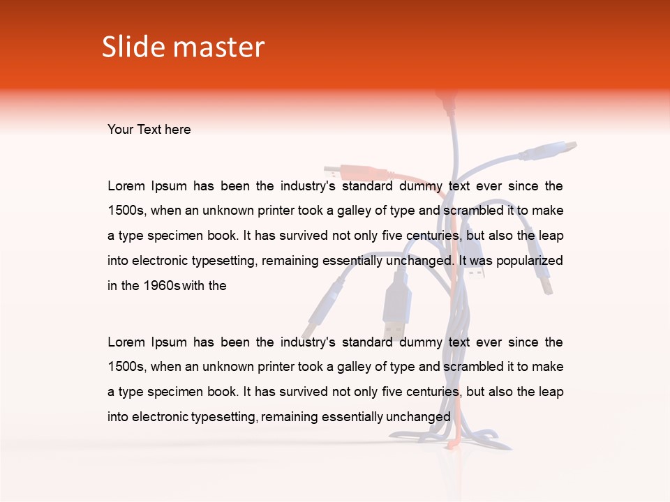 Thumb Cord Store PowerPoint Template