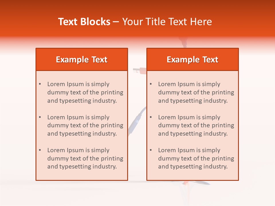 Thumb Cord Store PowerPoint Template