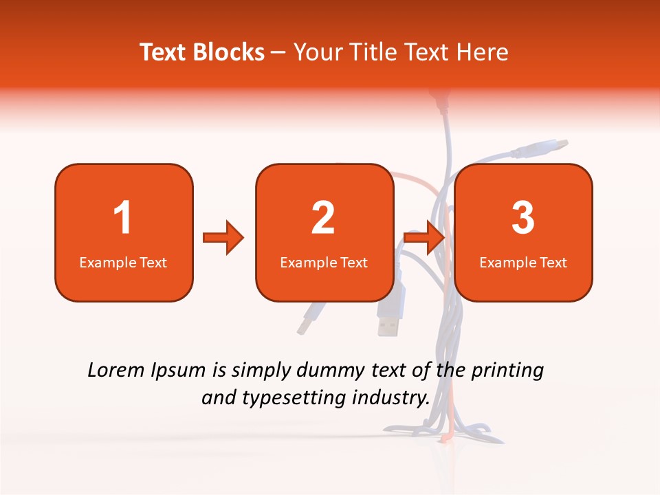 Thumb Cord Store PowerPoint Template