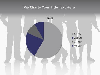 Silhouette Group Pose PowerPoint Template