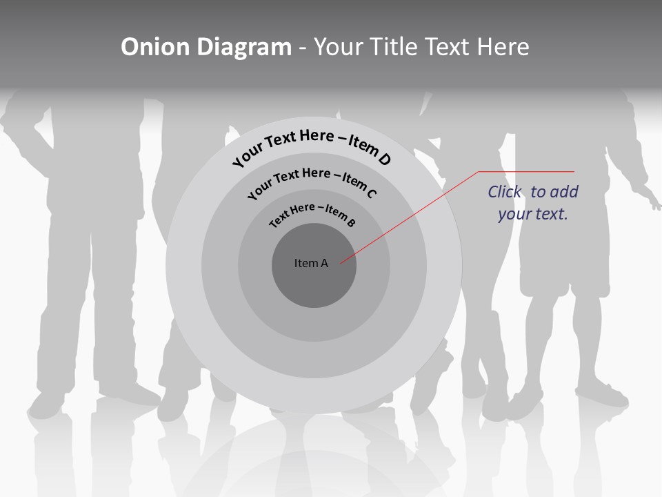 Silhouette Group Pose PowerPoint Template