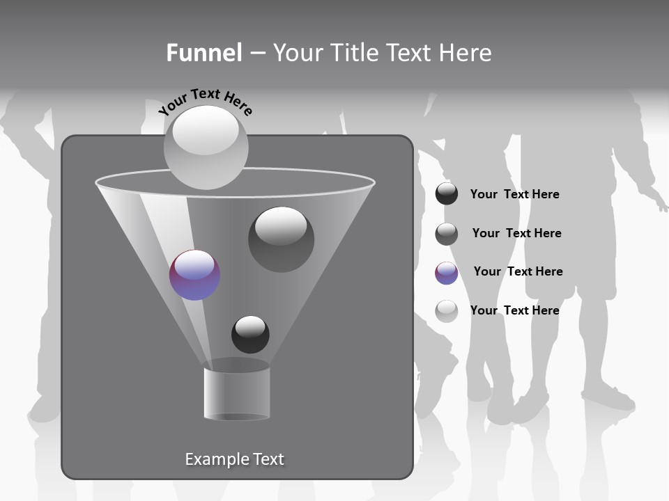 Silhouette Group Pose PowerPoint Template