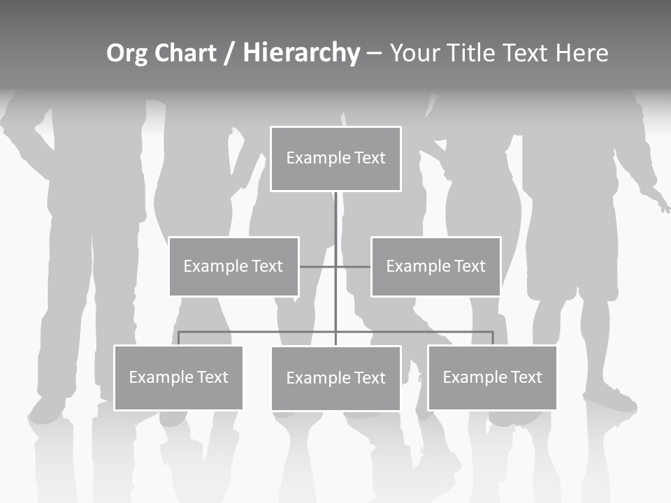 Silhouette Group Pose PowerPoint Template