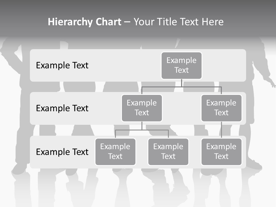 Silhouette Group Pose PowerPoint Template
