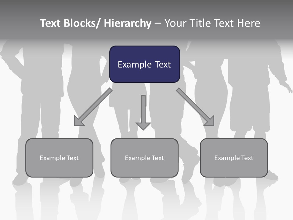Silhouette Group Pose PowerPoint Template