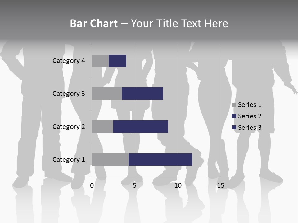 Silhouette Group Pose PowerPoint Template