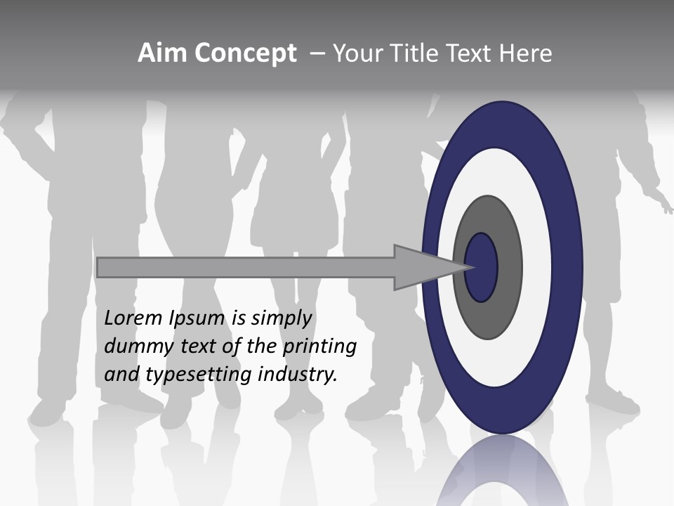 Silhouette Group Pose PowerPoint Template