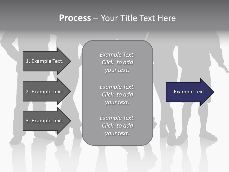 Silhouette Group Pose PowerPoint Template