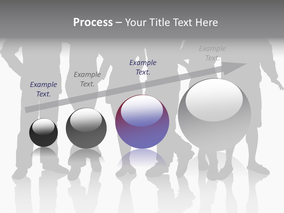 Silhouette Group Pose PowerPoint Template