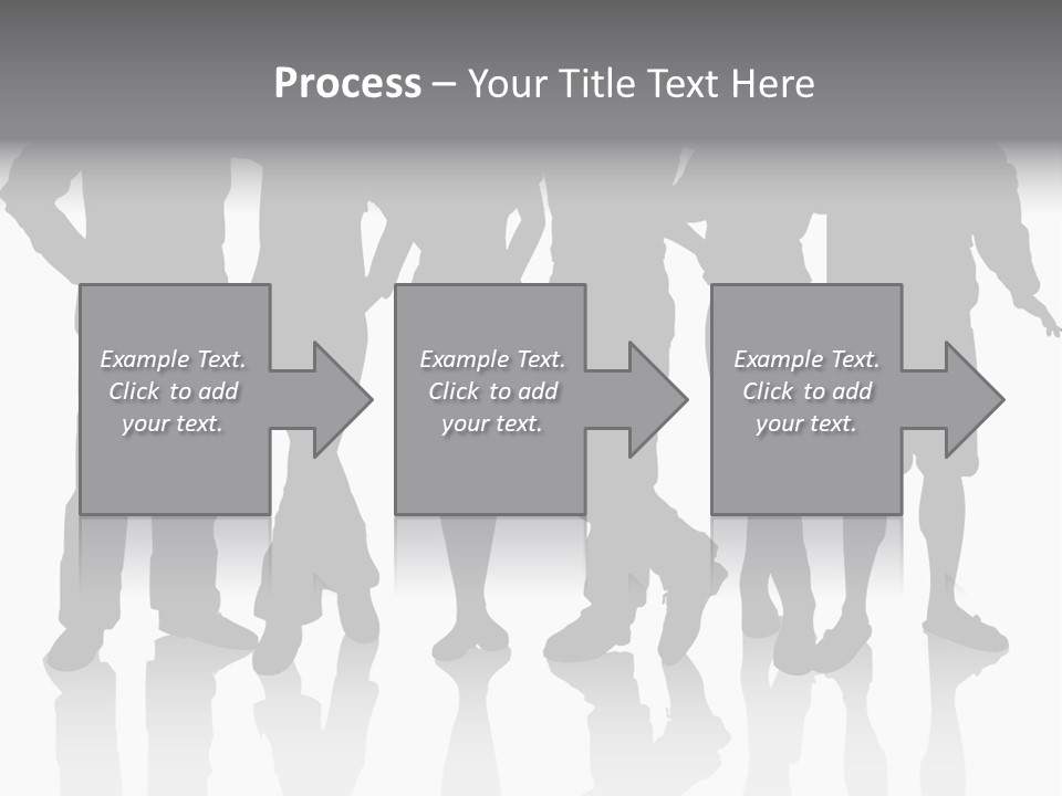 Silhouette Group Pose PowerPoint Template