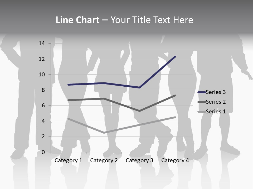 Silhouette Group Pose PowerPoint Template
