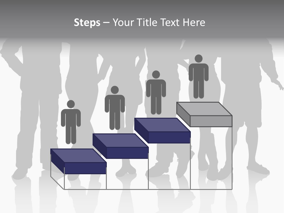 Silhouette Group Pose PowerPoint Template