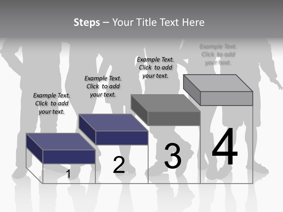 Silhouette Group Pose PowerPoint Template