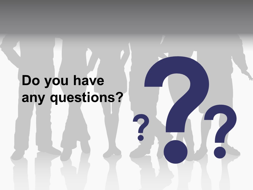 Silhouette Group Pose PowerPoint Template