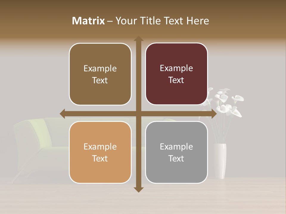 Rendered Settee Plant PowerPoint Template