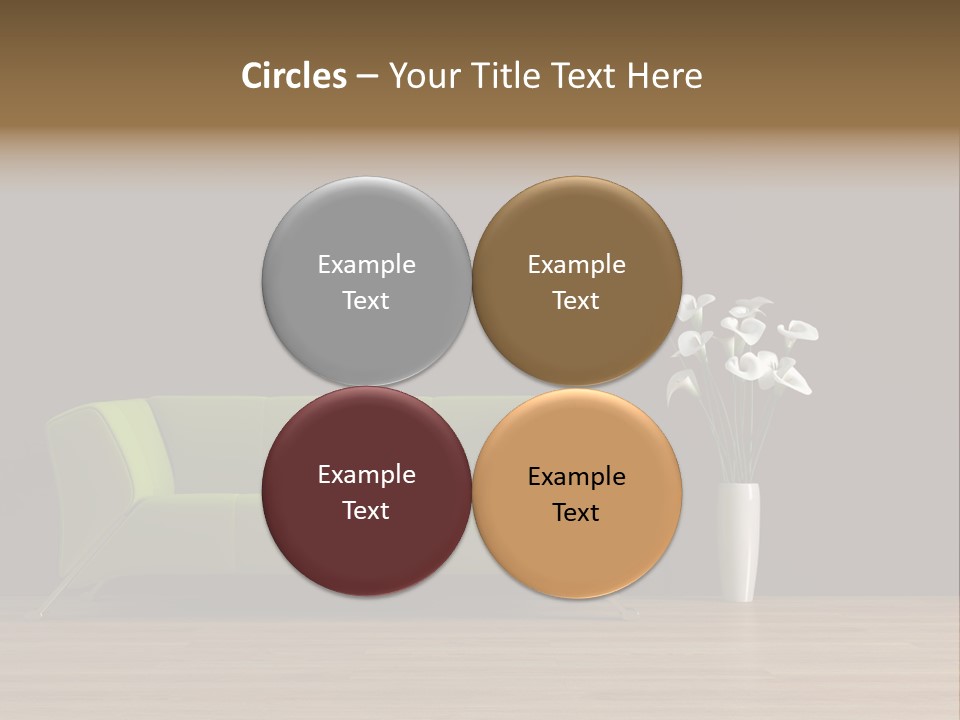 Rendered Settee Plant PowerPoint Template